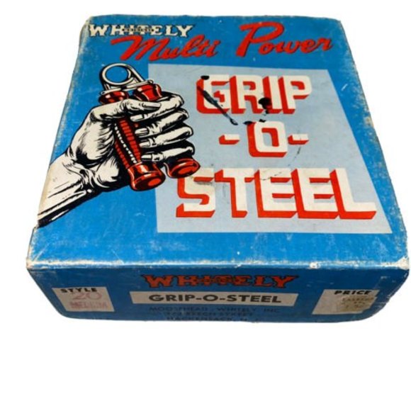 VTG 50’s Original Whitley Multi Power Grip-O-Steel Hand Grips with Instructions - Picture 3 of 9